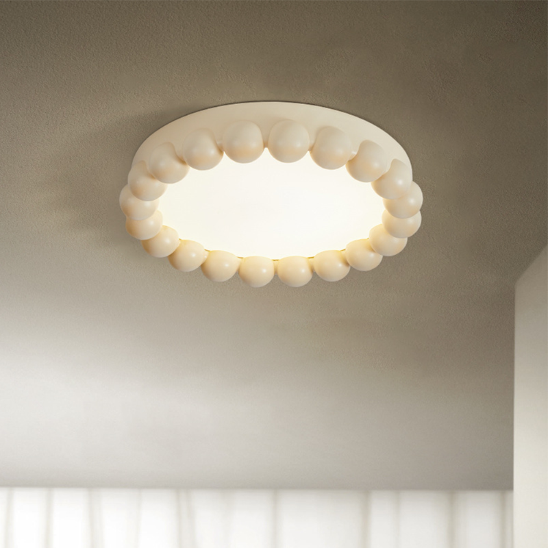 Minimalist Resin Beads Shape Flush Mount Ceiling Light