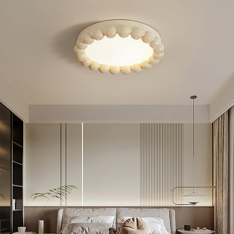 Minimalist Resin Beads Shape Flush Mount Ceiling Light