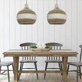 Load image into Gallery viewer, White Rattan Pendant Light Interior Decor