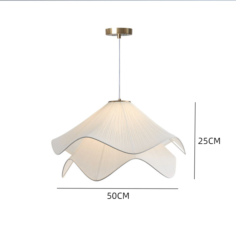 French Flower Petal Pendant Light