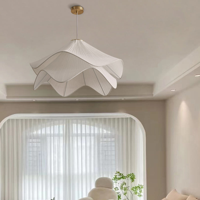 French Flower Petal Pendant Light