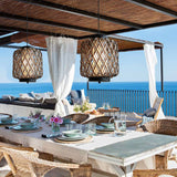 Load image into Gallery viewer, Outdoor Waterproof Lantern Rattan Pendant Lights