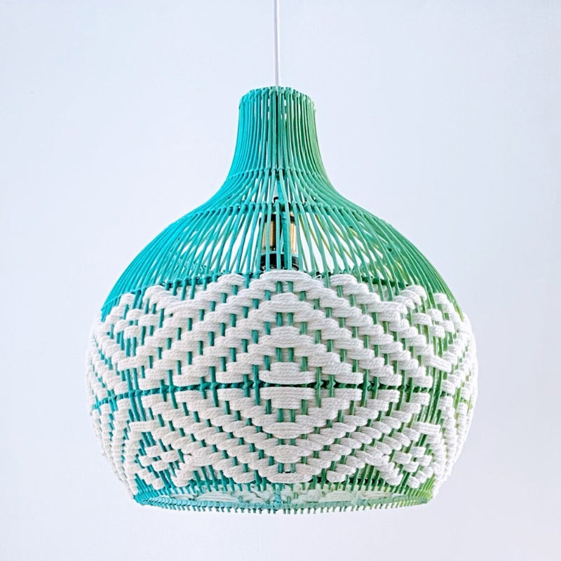 Sapphire Cove Rattan Pendant Light Interior Hanging Lamp