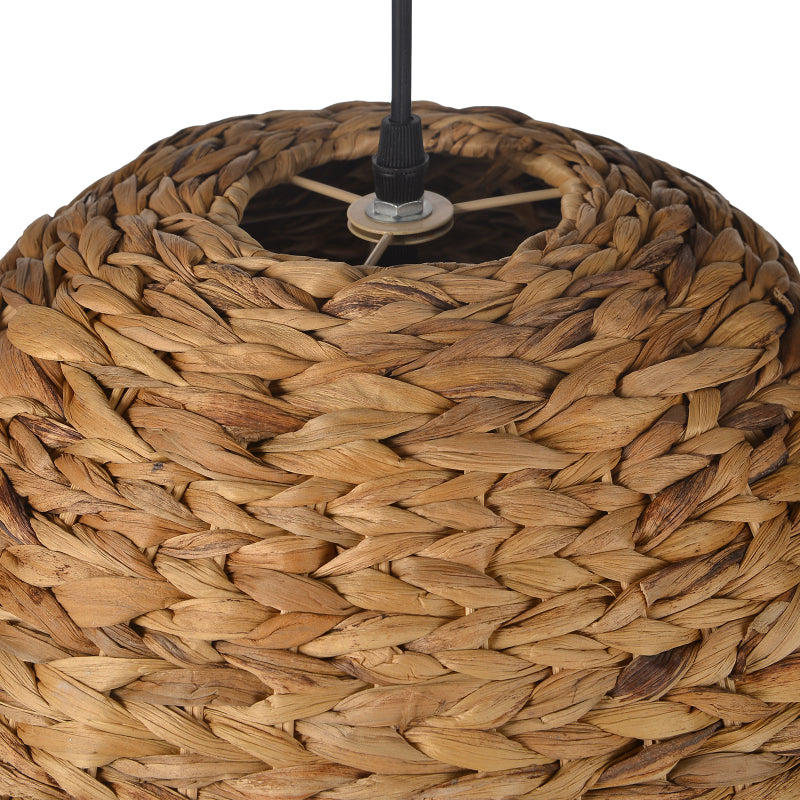 Kitchen Island Chandelier Hand-woven Rattan Pendant Lampshade