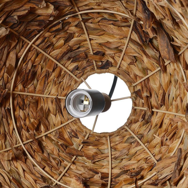 Kitchen Island Chandelier Hand-woven Rattan Pendant Lampshade