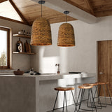 Load image into Gallery viewer, Kitchen Island Chandelier Hand-woven Rattan Pendant Lampshade