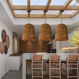 Load image into Gallery viewer, Kitchen Island Chandelier Hand-woven Rattan Pendant Lampshade