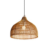 Load image into Gallery viewer, Simple Hand-woven Rattan Pendant Light Dining Room Kitchen Hanging Lamp