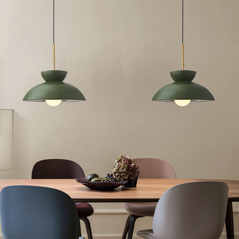Resin Dome Ceramic Colorful Pendant Light