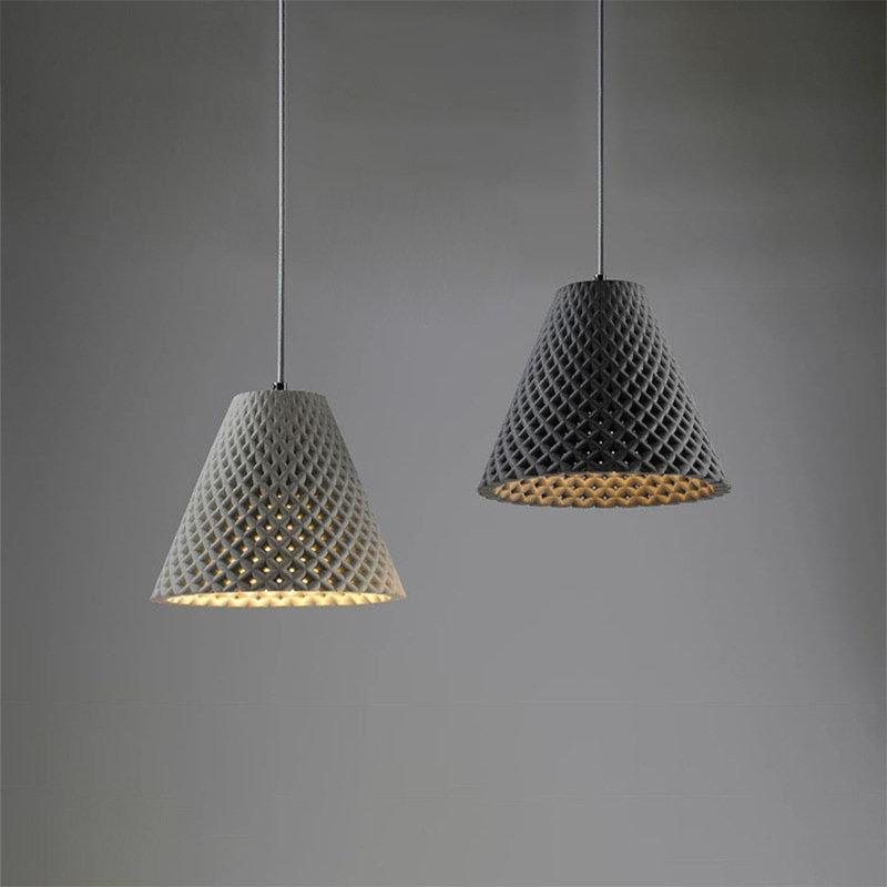 Black White Grey Pendant Light Cone Ceiling Lamp