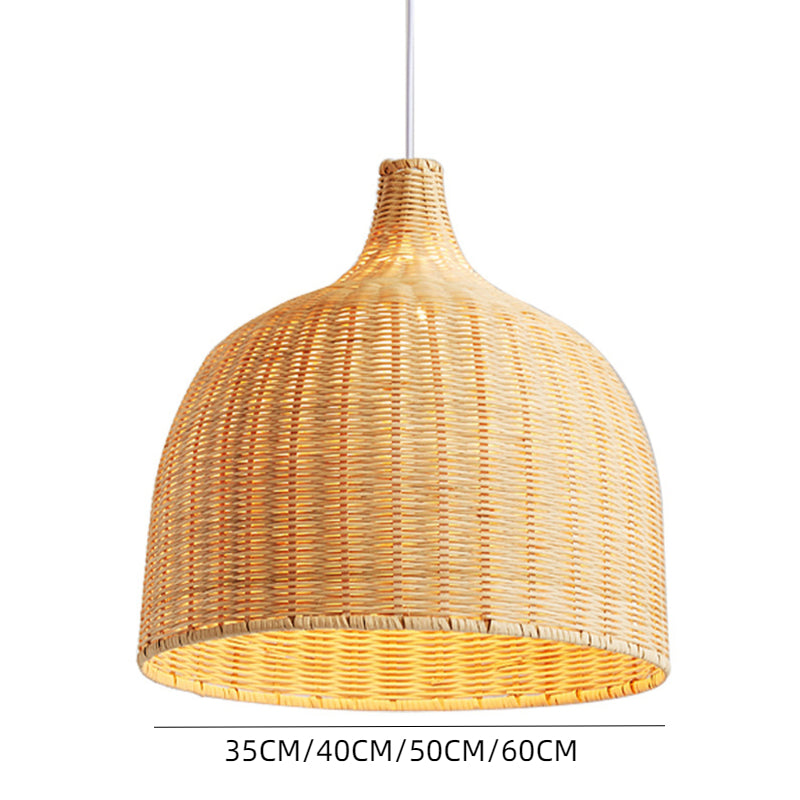 Bohemian Pendant Lampshade Rattan Woven Pendant Light