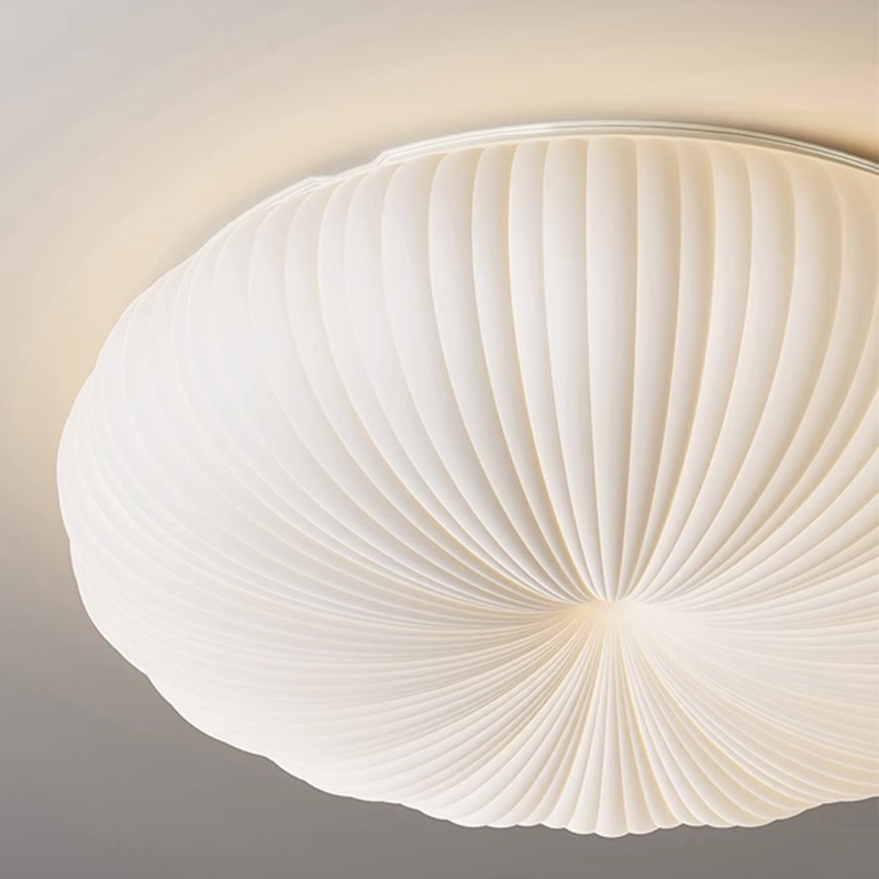 Minimalist Shell Round LED Flush Mount Ceiling Light