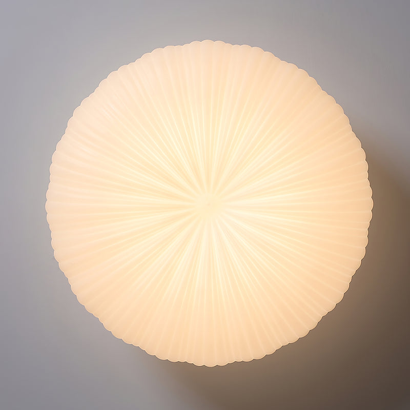 Minimalist Shell Round LED Flush Mount Ceiling Light