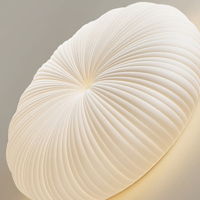 Minimalist Shell Round LED Flush Mount Ceiling Light