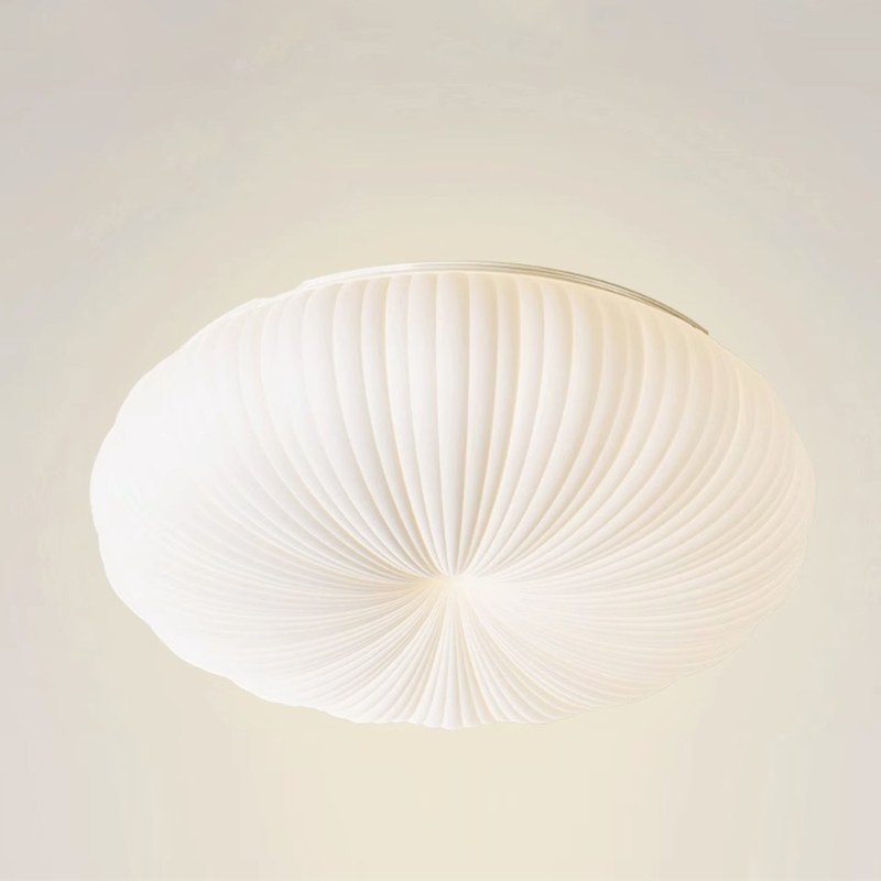 Minimalist Shell Round LED Flush Mount Ceiling Light