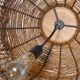 Load image into Gallery viewer, Oversize Rattan Pendant Light Kitchen Island Woven Cage Lampshade