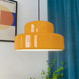 Load image into Gallery viewer, Modern Style Cylindrical Shade Metal Hanging Light in Orange