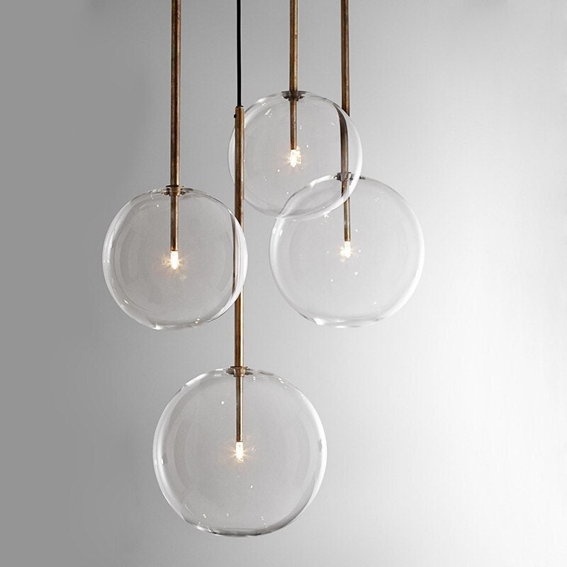 Modern Chandelier Glass Pendant Light Creative Living Room Light