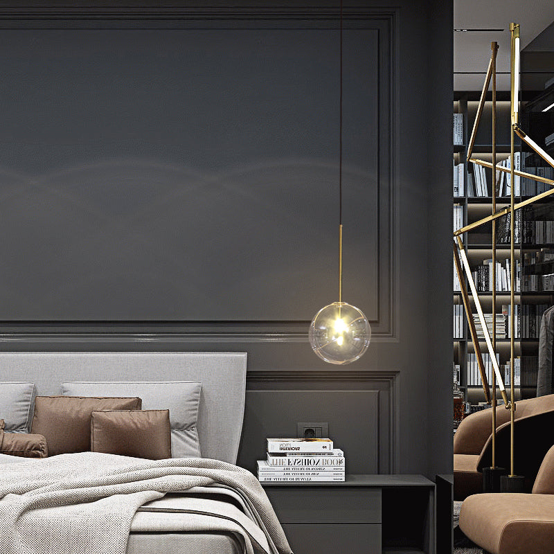 Modern Chandelier Glass Pendant Light Creative Living Room Light