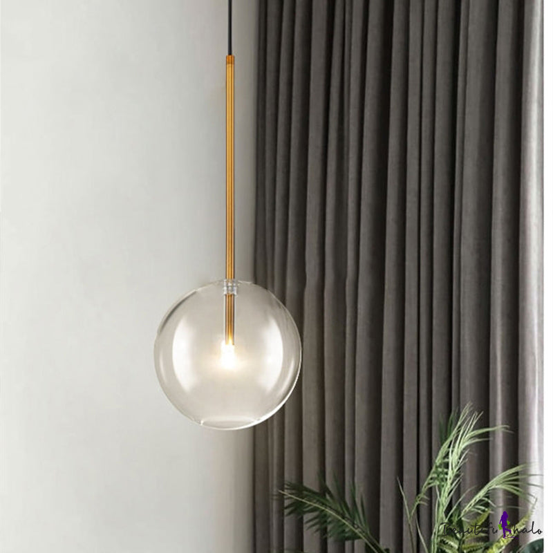 Modern Chandelier Glass Pendant Light Creative Living Room Light