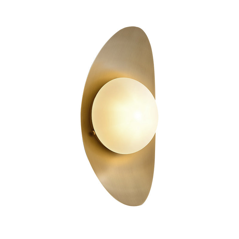 Brass Gold Globe Wall Lamp Vanity Light Fixture