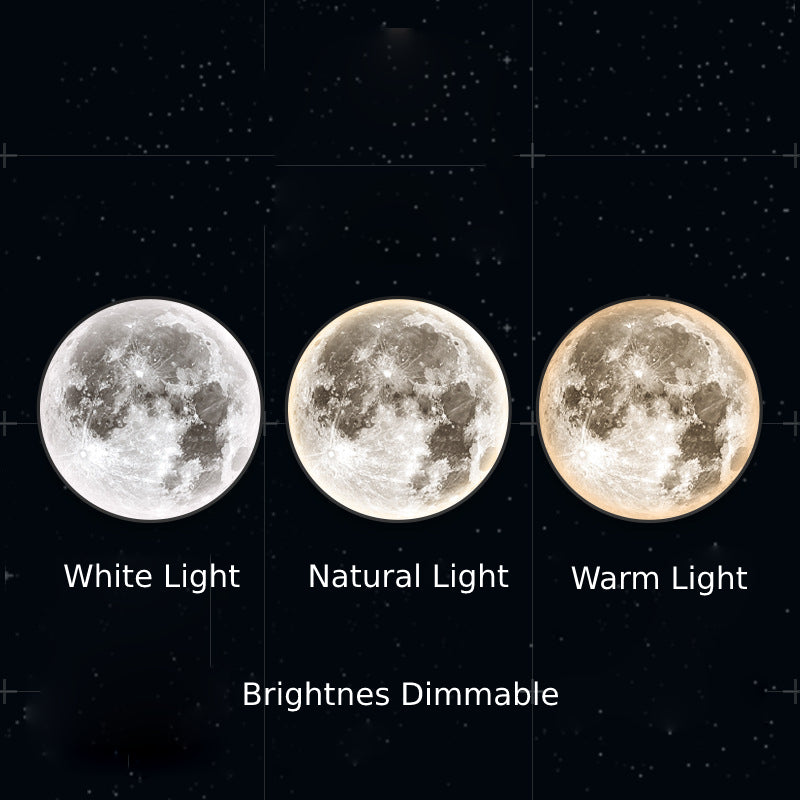 Moon Wall Lamp Modern Light Trichromatic Light Adjustable Creative Corridor Mural Lamp