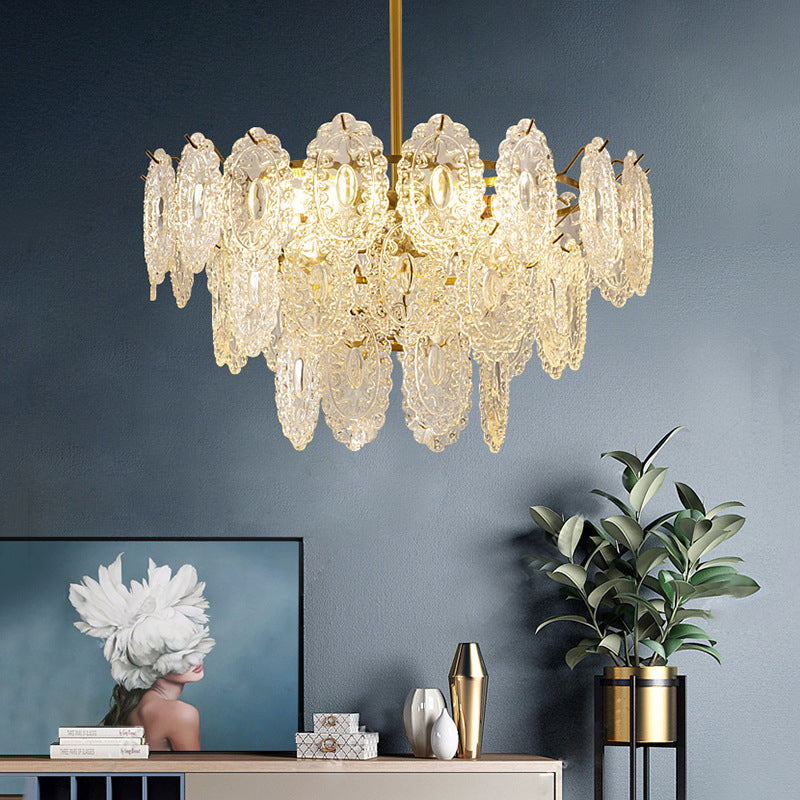 Luxury Led Crystal Chandeliers Lighting Living room Hanging Lamp