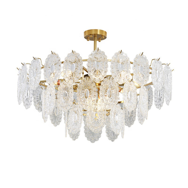 Luxury Led Crystal Chandeliers Lighting Living room Hanging Lamp