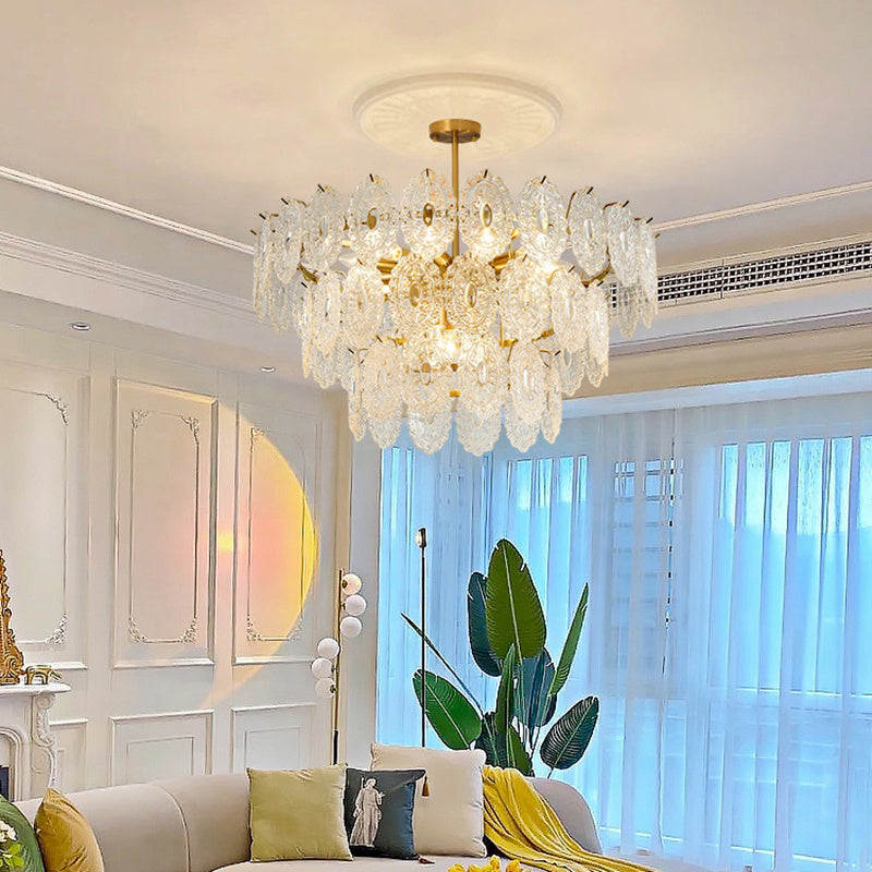 Luxury Led Crystal Chandeliers Lighting Living room Hanging Lamp