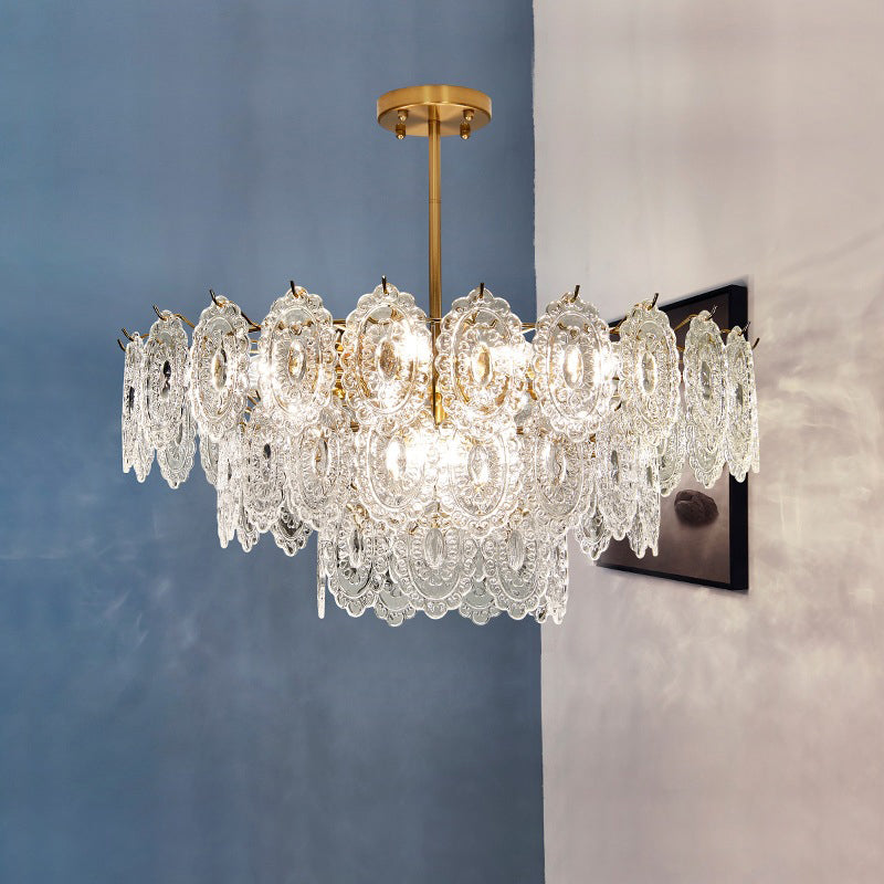 Luxury Led Crystal Chandeliers Lighting Living room Hanging Lamp