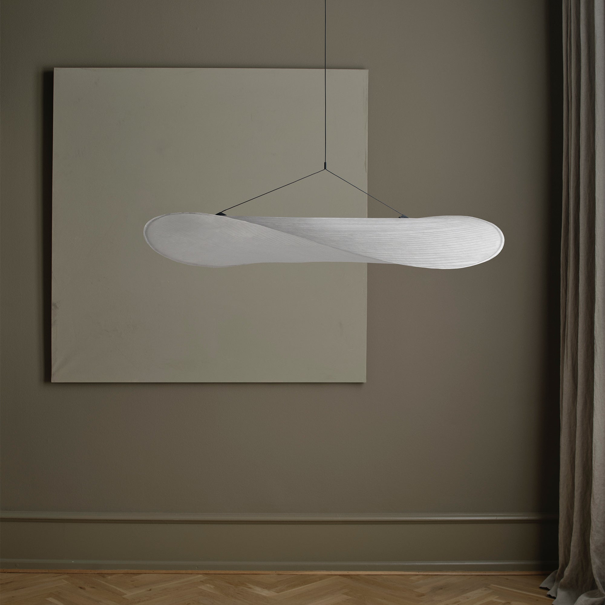 Nordic design modern living room bedroom restaurant silk fabric lamps