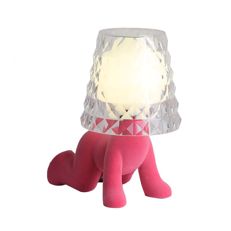 Nordic Chrome Little Golden Man Table Lamp Children's Room Night Lights