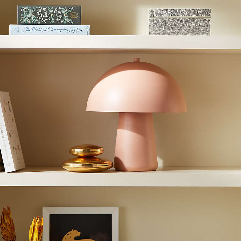 Pink Desk Lamp Bedroom Bedside Mushroom Light