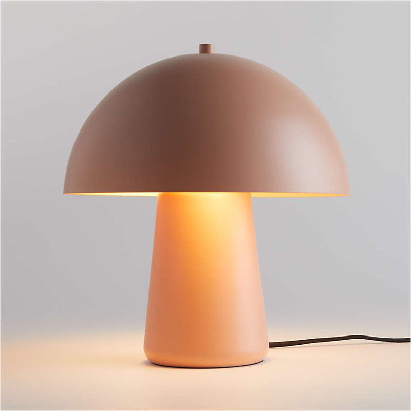 Pink Desk Lamp Bedroom Bedside Mushroom Light