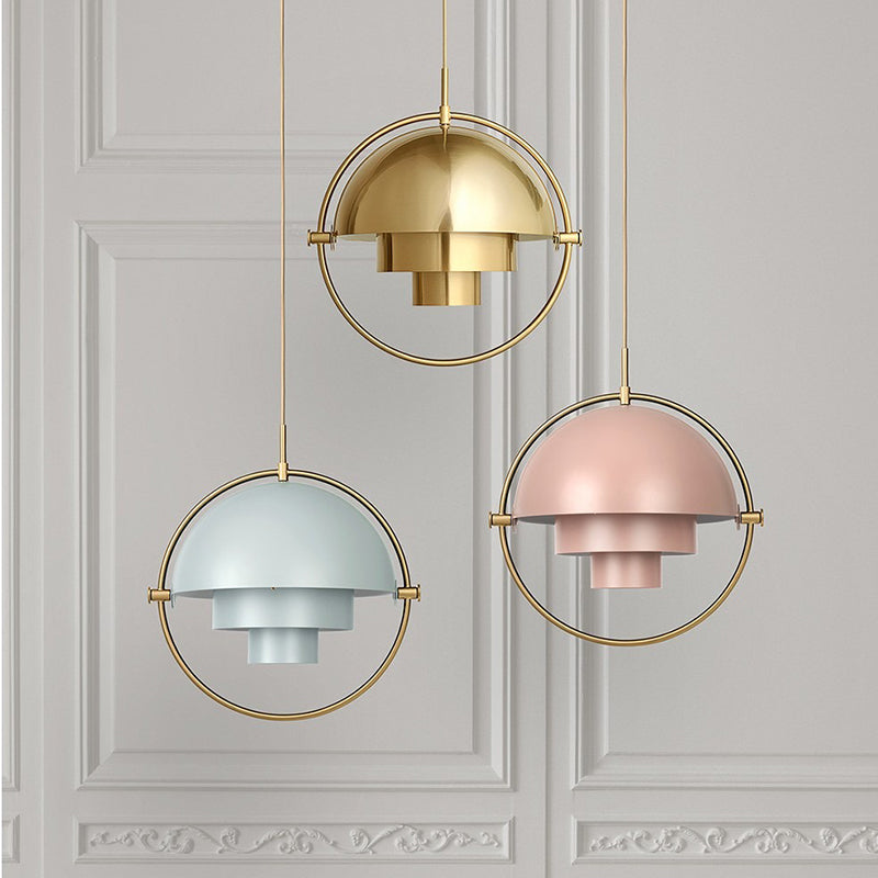 Nordic bedroom bedside creative metal single-head chandelier