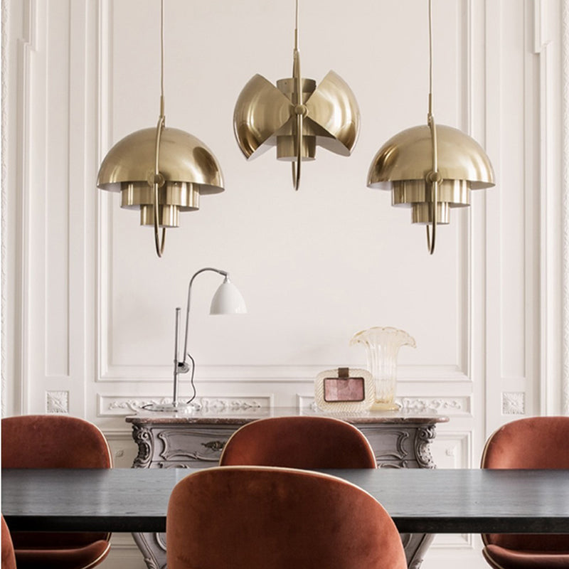 Nordic bedroom bedside creative metal single-head chandelier