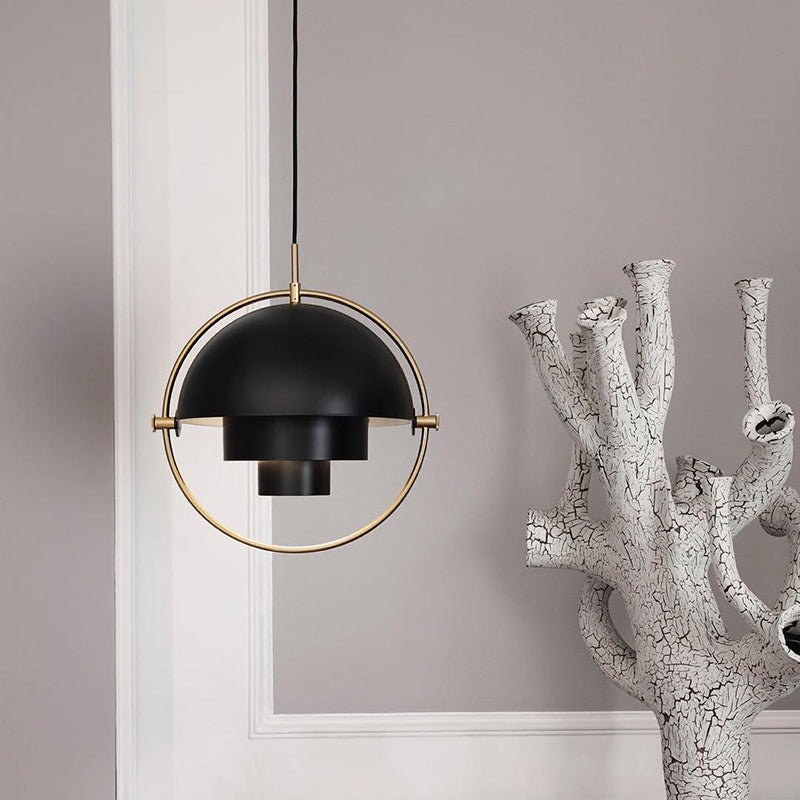 Nordic bedroom bedside creative metal single-head chandelier