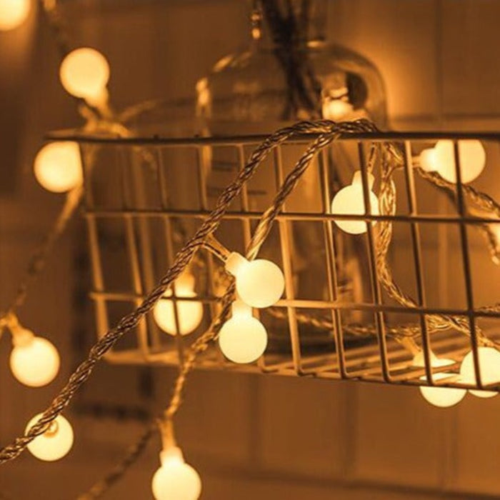 Globe String Lights 80 Led Indoor & Outdoor 8 Modes Fairy Lights Plug in