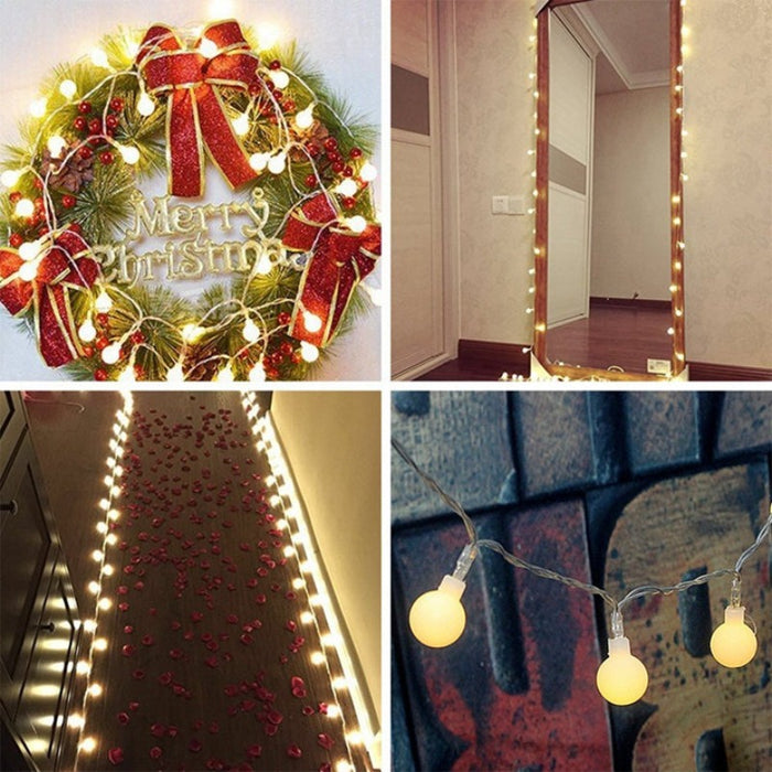 Globe String Lights 80 Led Indoor & Outdoor 8 Modes Fairy Lights Plug in