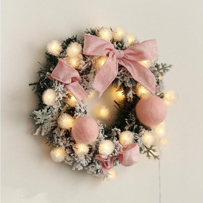 Best Christmas Wreath Hanging Home Decoration With Light