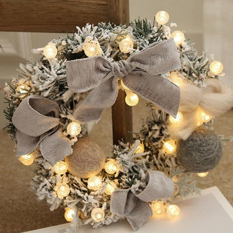 Best Christmas Wreath Hanging Home Decoration With Light