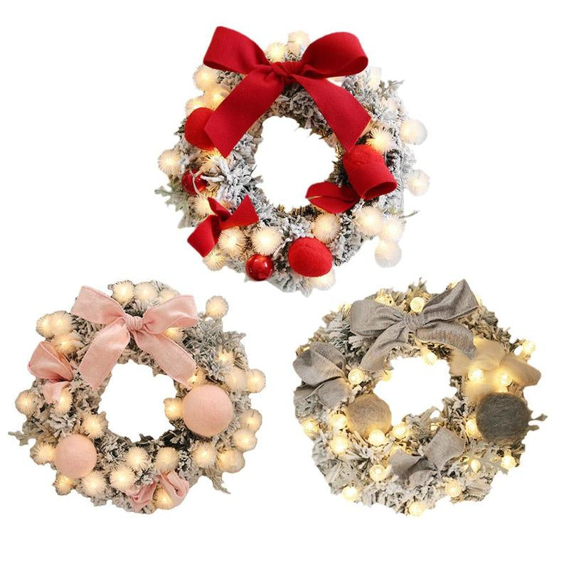 Best Christmas Wreath Hanging Home Decoration With Light