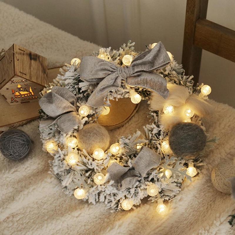 Best Christmas Wreath Hanging Home Decoration With Light
