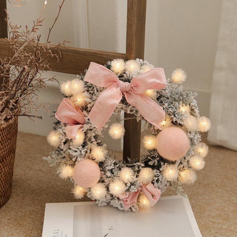 Best Christmas Wreath Hanging Home Decoration With Light
