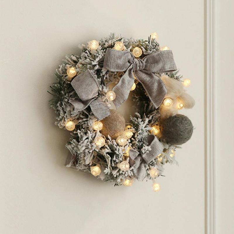 Best Christmas Wreath Hanging Home Decoration With Light