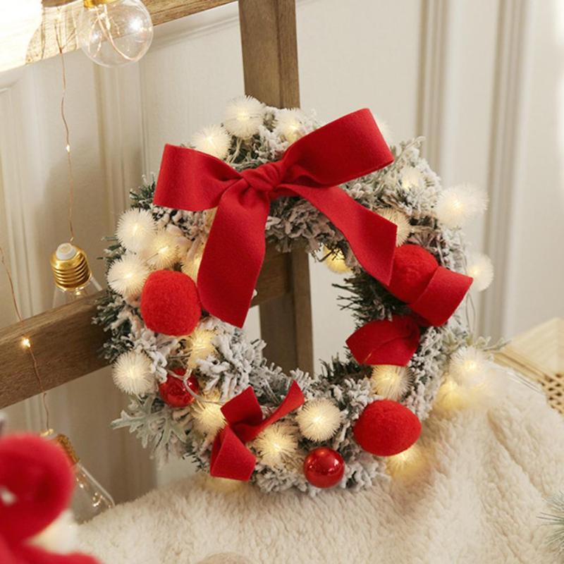 Best Christmas Wreath Hanging Home Decoration With Light