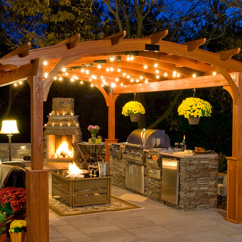 LED Outdoor String Lights for Holiday Decoration Garden Wedding Party Linkable