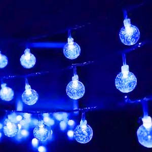 Brightown Solar String Lights Outdoor Crystal Globe Lights with 8 Lighting Modes