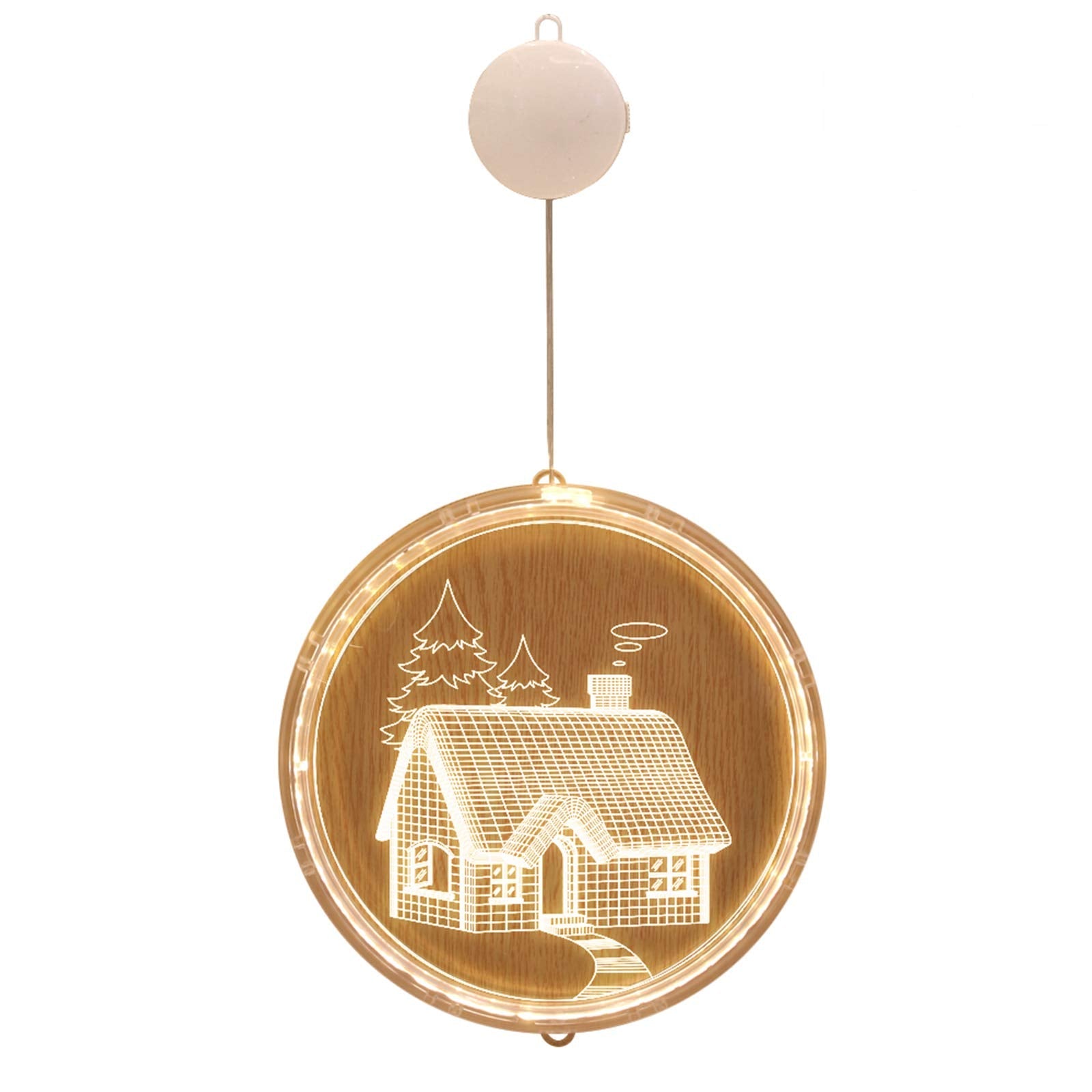 3D Christmas LED Hanging Lights Festive Lights and Star Lights