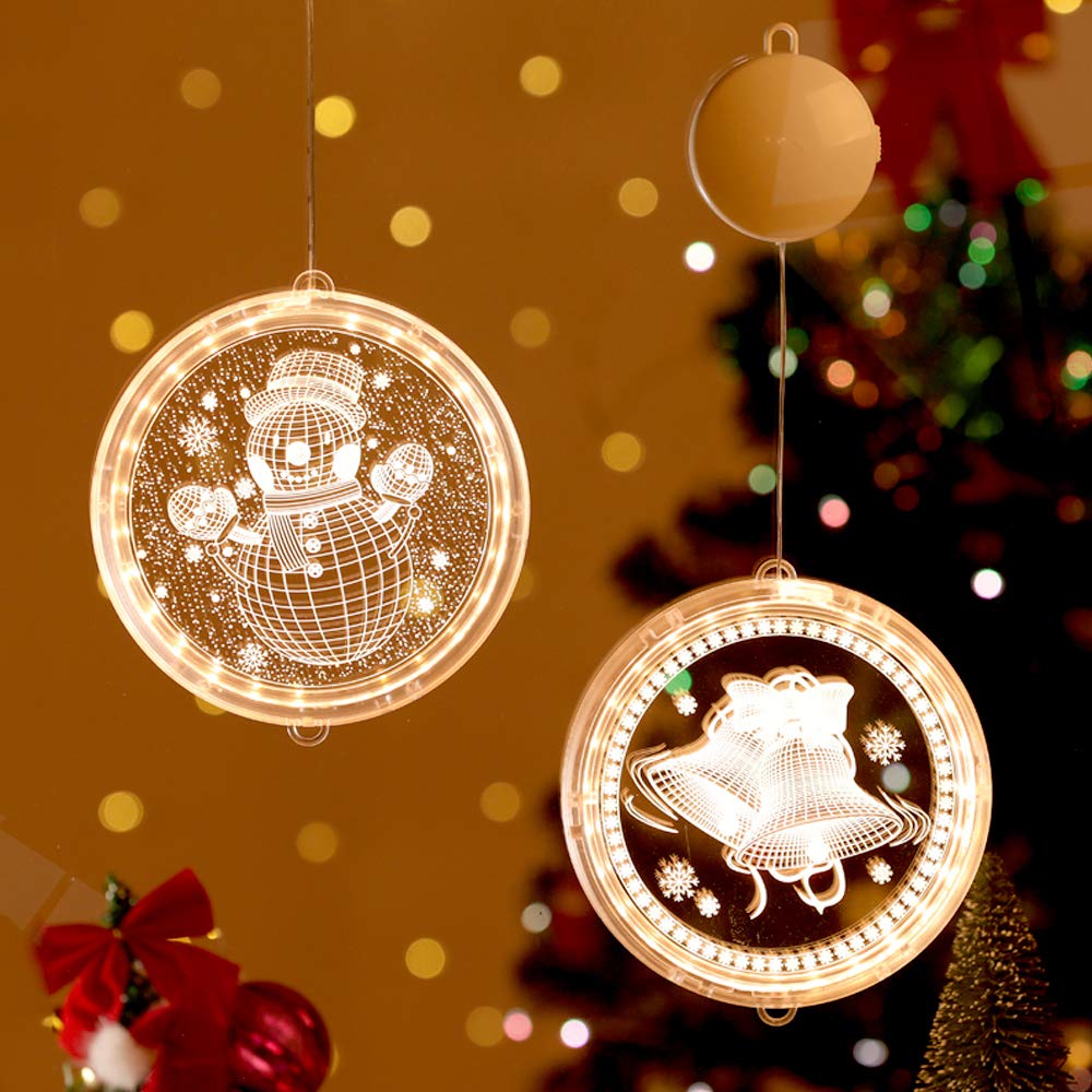 3D Christmas LED Hanging Lights Festive Lights and Star Lights